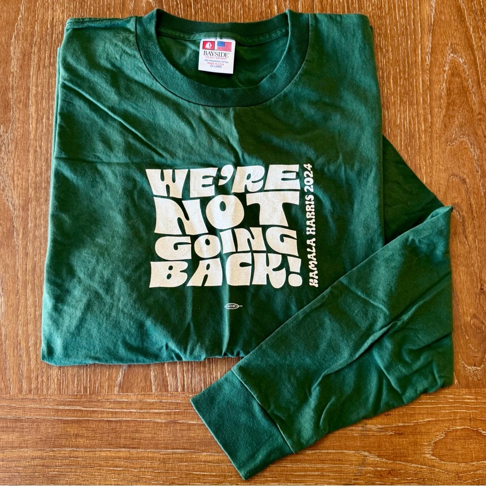NWOT hunter green Kamala Harris repro rights T-shirt 2X
